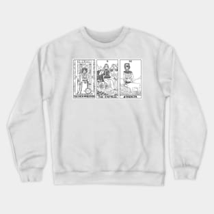 Midsommar Tarot Cards Black and White Version Crewneck Sweatshirt